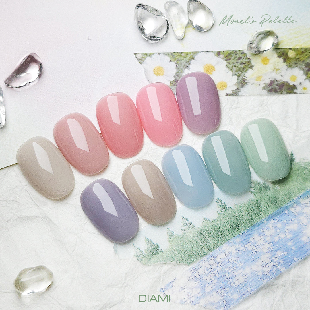 DIAMI COLOR GEL Monet's Palette Series (SW1091-1100) + color chart