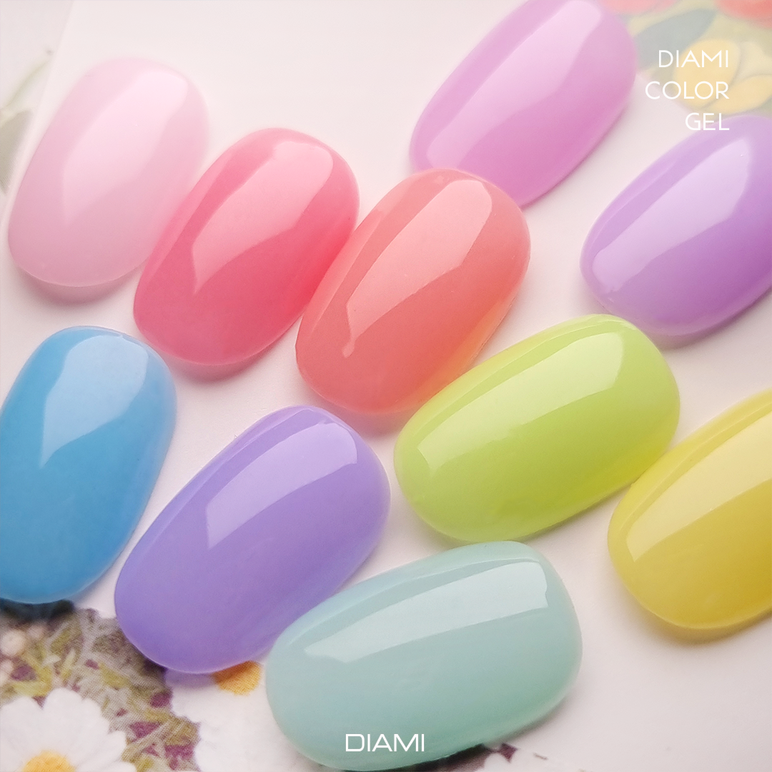 DIAMI COLOR GEL Sherbet Series (SW1021-1030) + Color Chart
