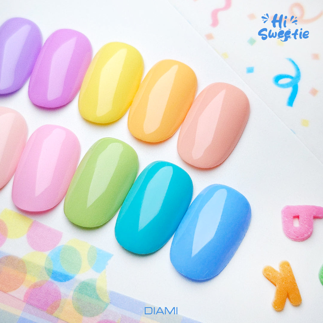 DIAMI COLOR GEL Hi, Sweetie Series (SW1121-1130) + color chart