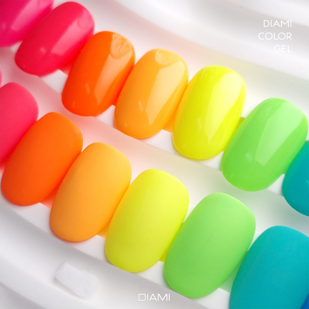 DIAMI COLOR GEL Neon Pen Series (SW1031-1040) + Color Chart