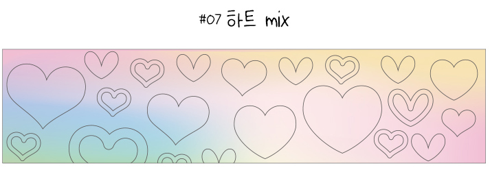 Gradient Stencil Stickers 15-type