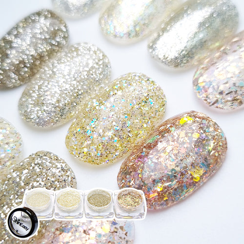 SHINEasy Glitter Powders - Glowing Gold (4pcs)