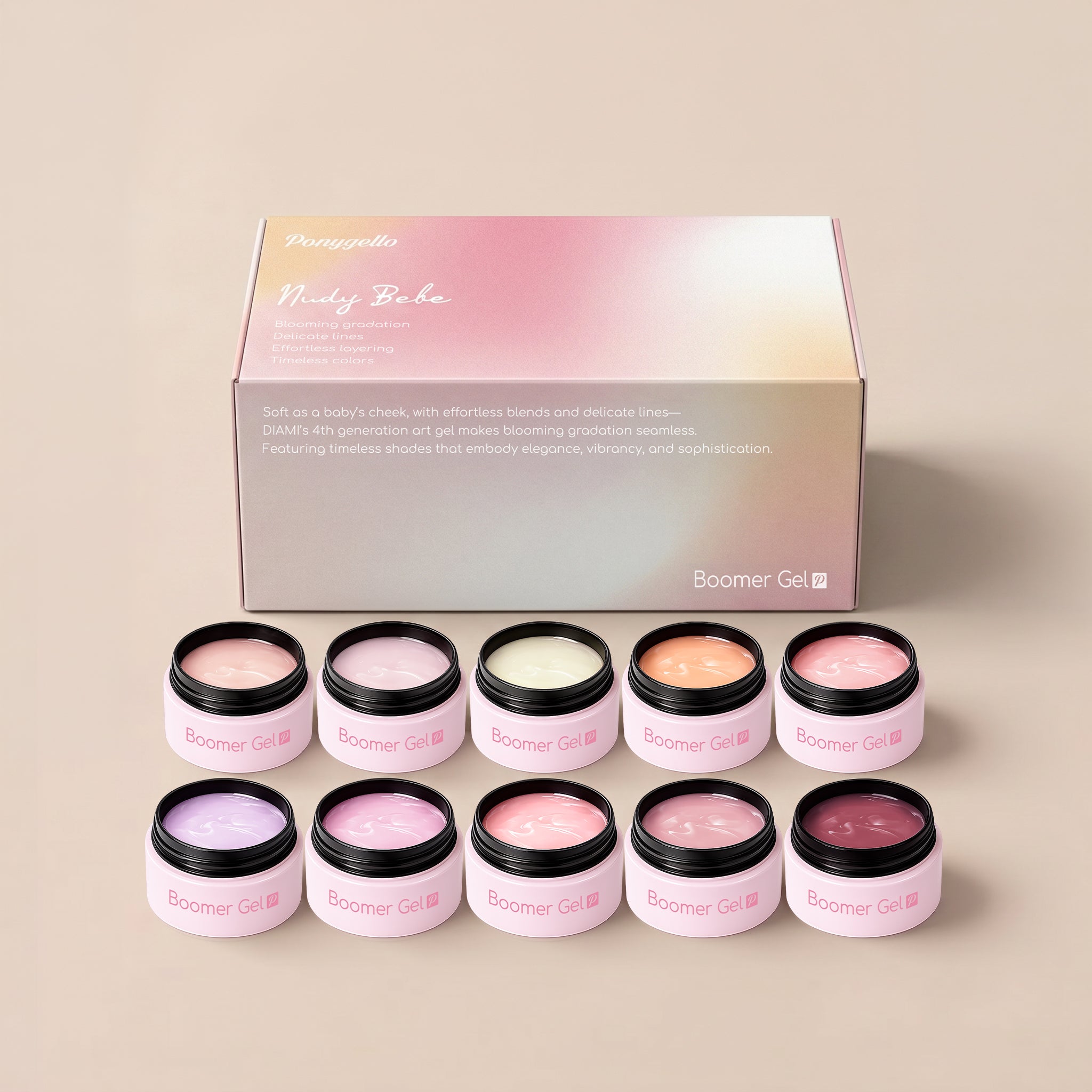 Baby Boomer Gel Nudy bebe 10-Colors Set (PN544~553)