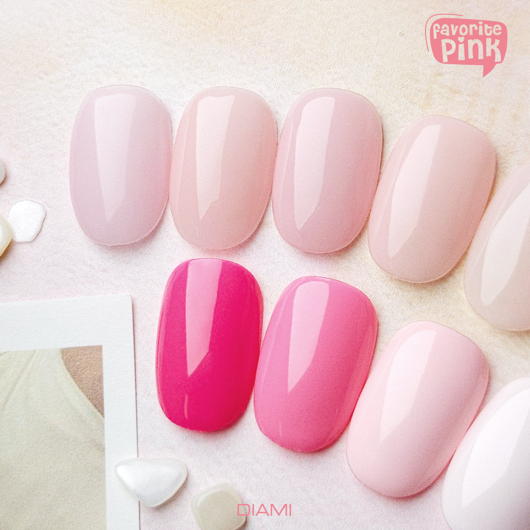 DIAMI COLOR GEL Favorite Pink Series (SW1101-1110) + color chart