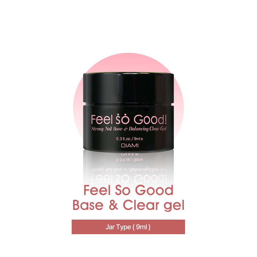 Feel So Good, Strong nail Base & Clear Gel - Jar Type
