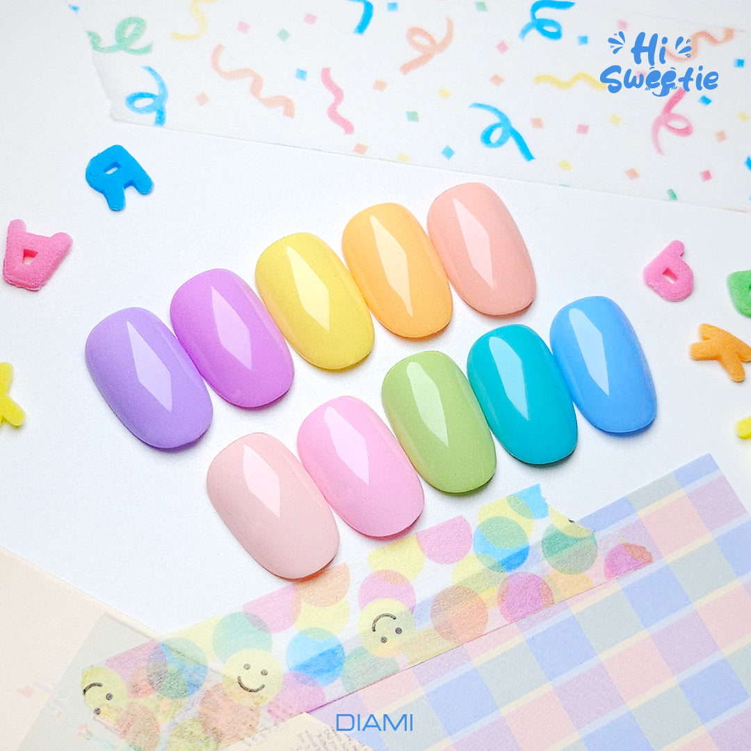 DIAMI COLOR GEL Hi, Sweetie Series (SW1121-1130) + color chart