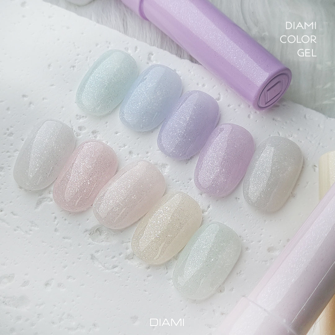 DIAMI COLOR GEL Snow Series (SW1061-1070) + Color Chart
