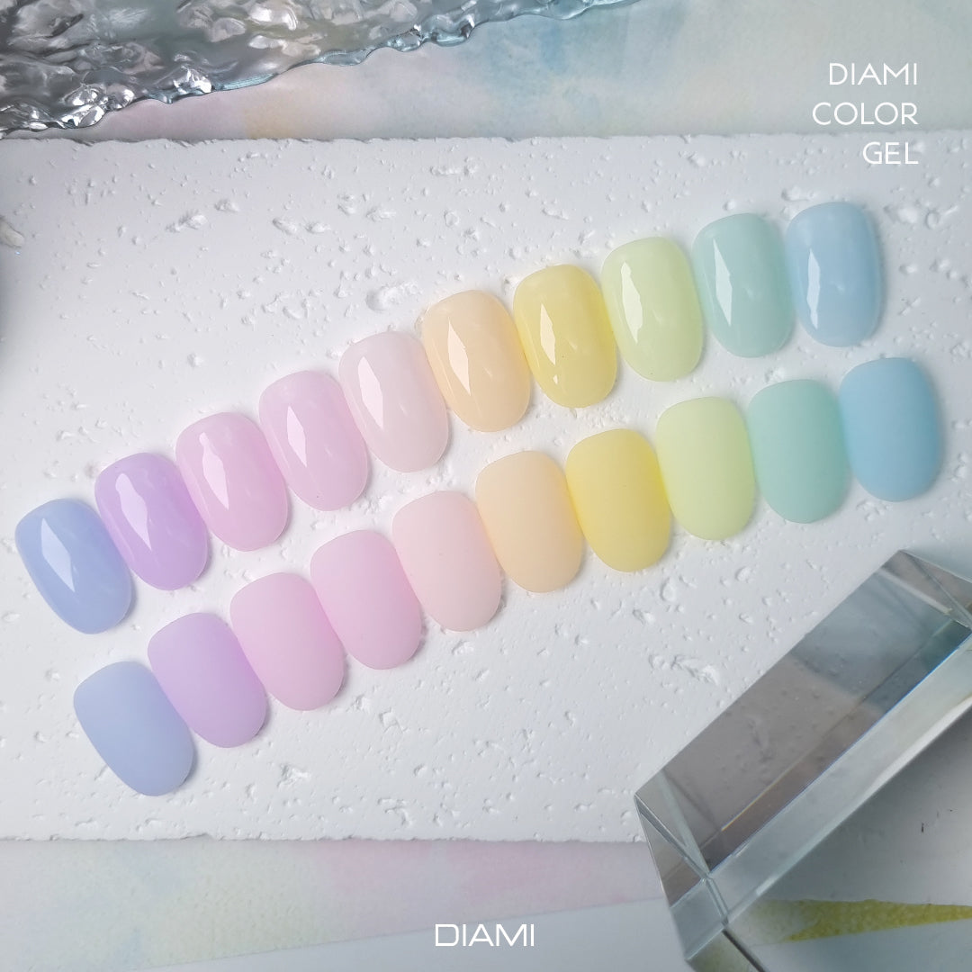 DIAMI COLOR GEL Dreaming Series (SW1001-1010) + Color Chart