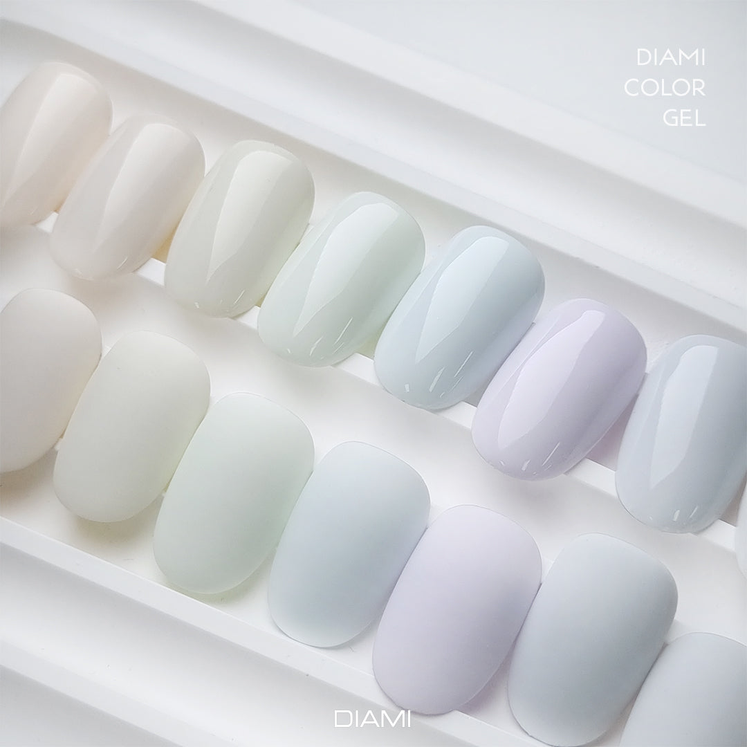 DIAMI COLOR GEL White Classic Series (SW1041-1050) + Color Chart