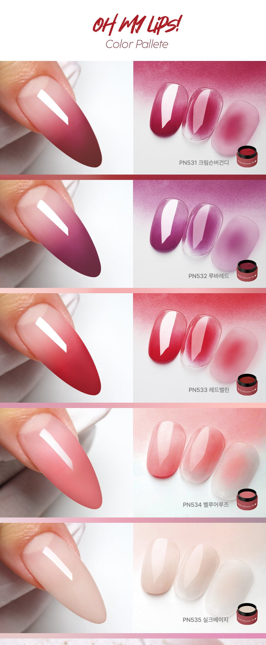 Ponygello Baby Boomer Oh! My Lips