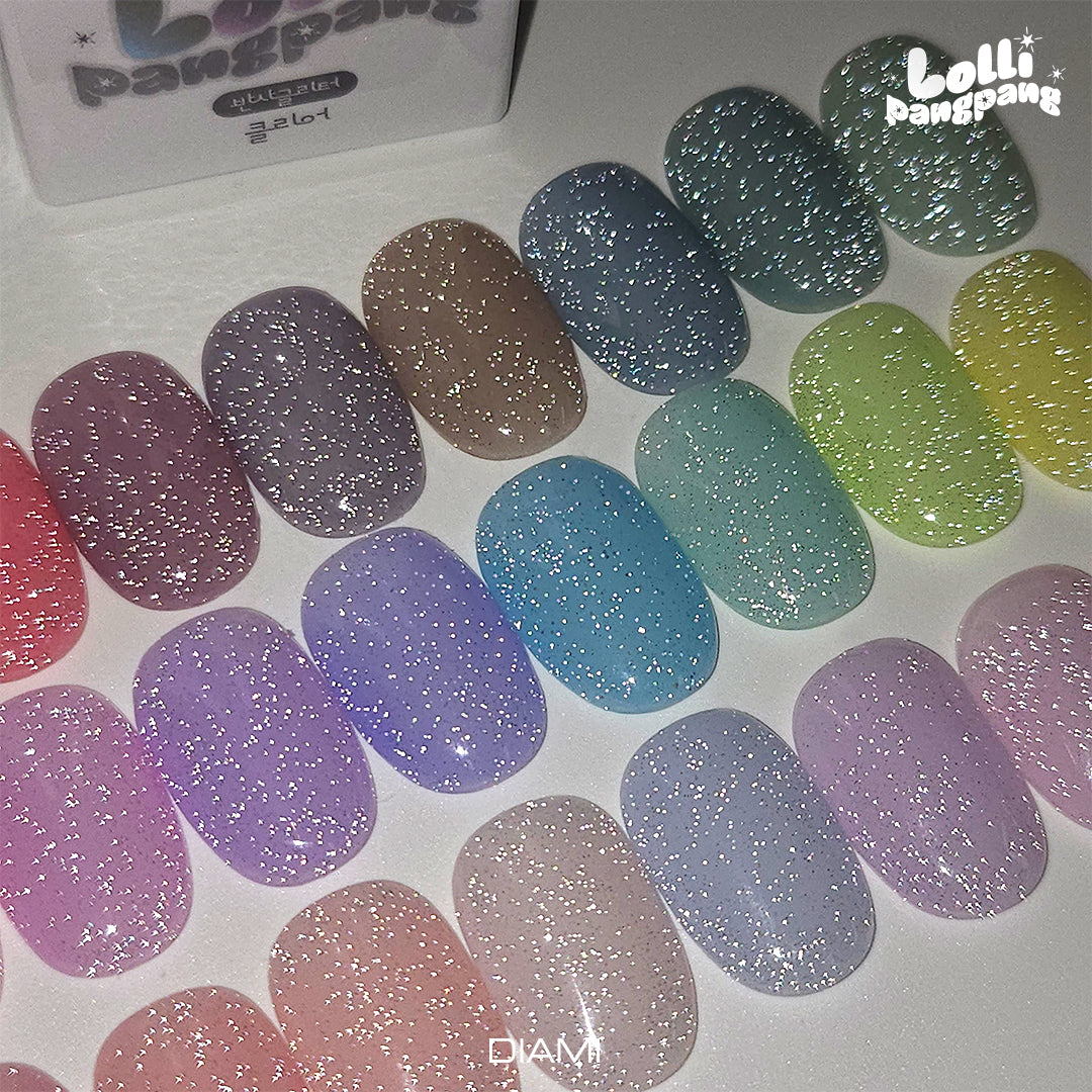 BB POP Lolli Pangpang Reflective Glitter Clear & Pink