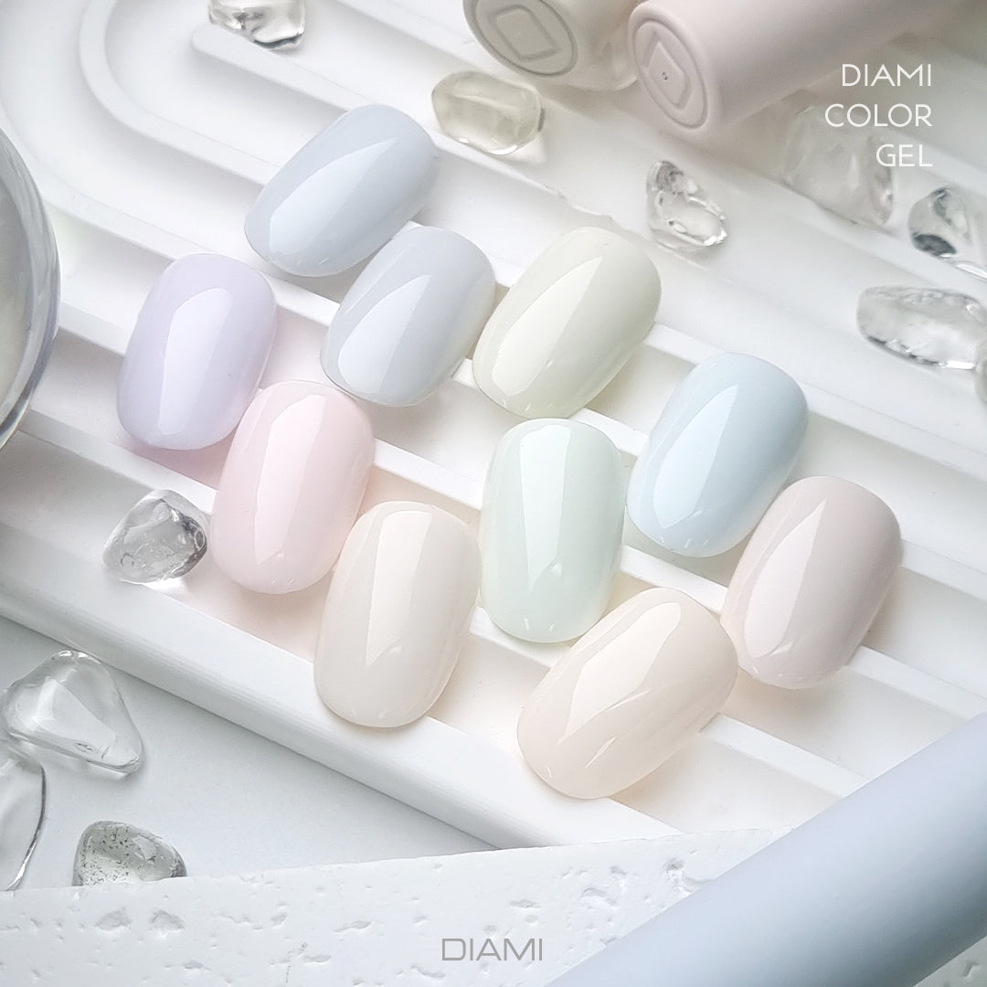 DIAMI COLOR GEL White Classic Series (SW1041-1050) + Color Chart
