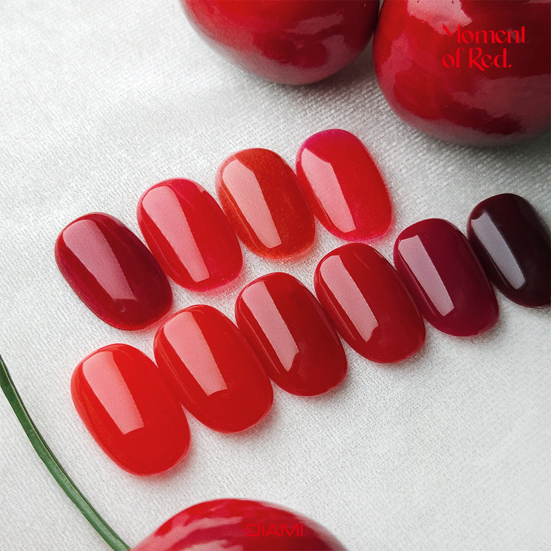 DIAMI COLOR GEL Moment of Red Series (SW1081-1090) + color chart