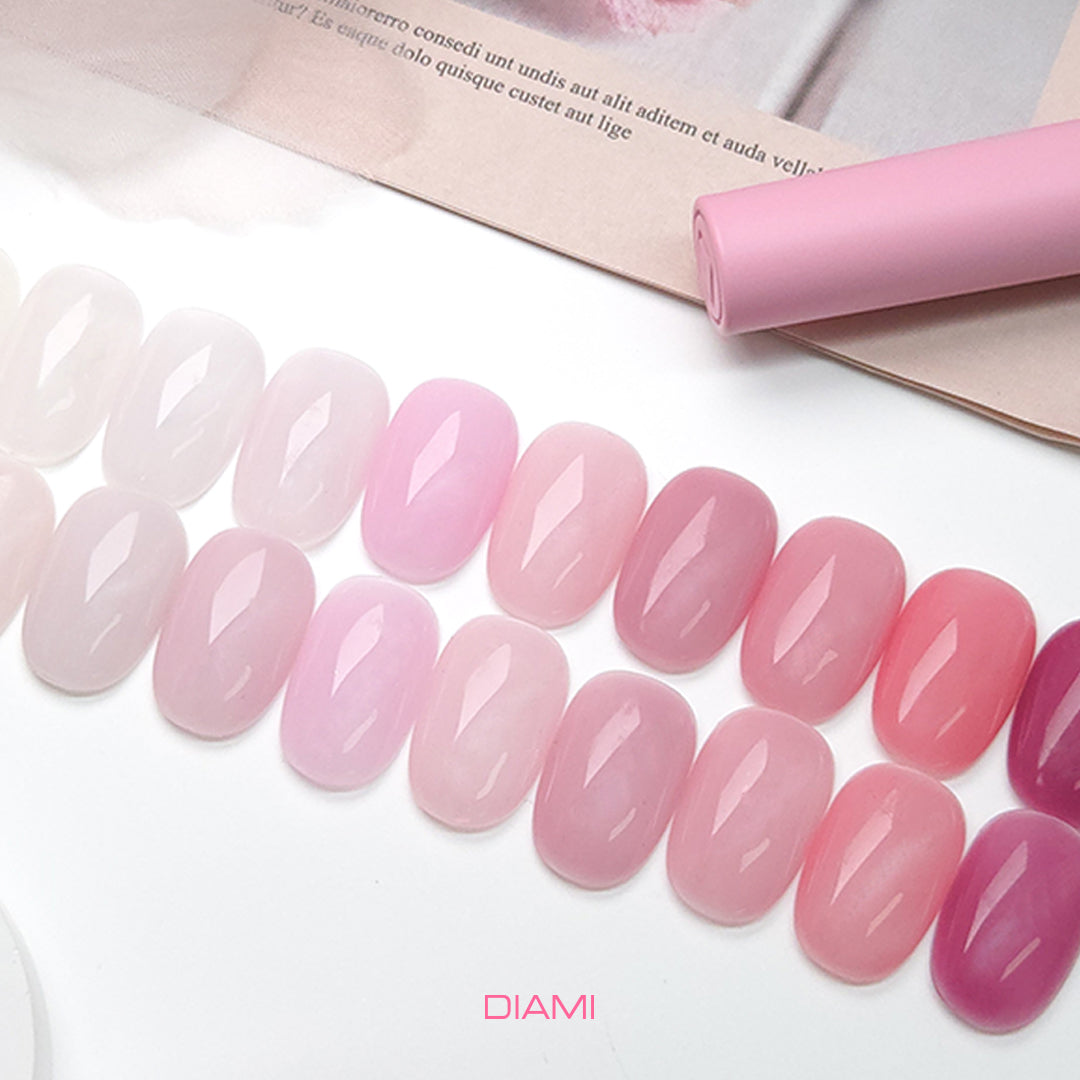 DIAMI COLOR GEL Rose Pade Series (SW1141-1150) + color chart