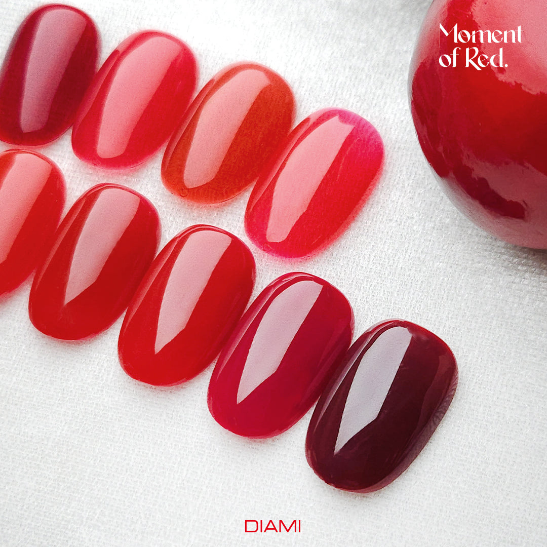 DIAMI COLOR GEL Moment of Red Series (SW1081-1090) + color chart