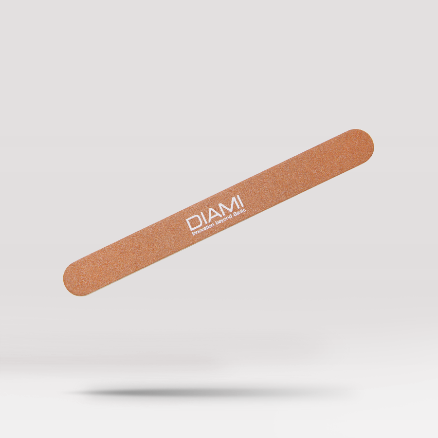 DIAMI Wood File (dark brown thin file for natural nails)