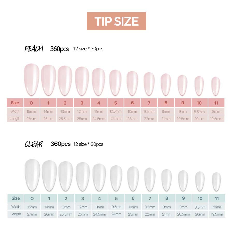 Canoe Tips - Peach & Clear