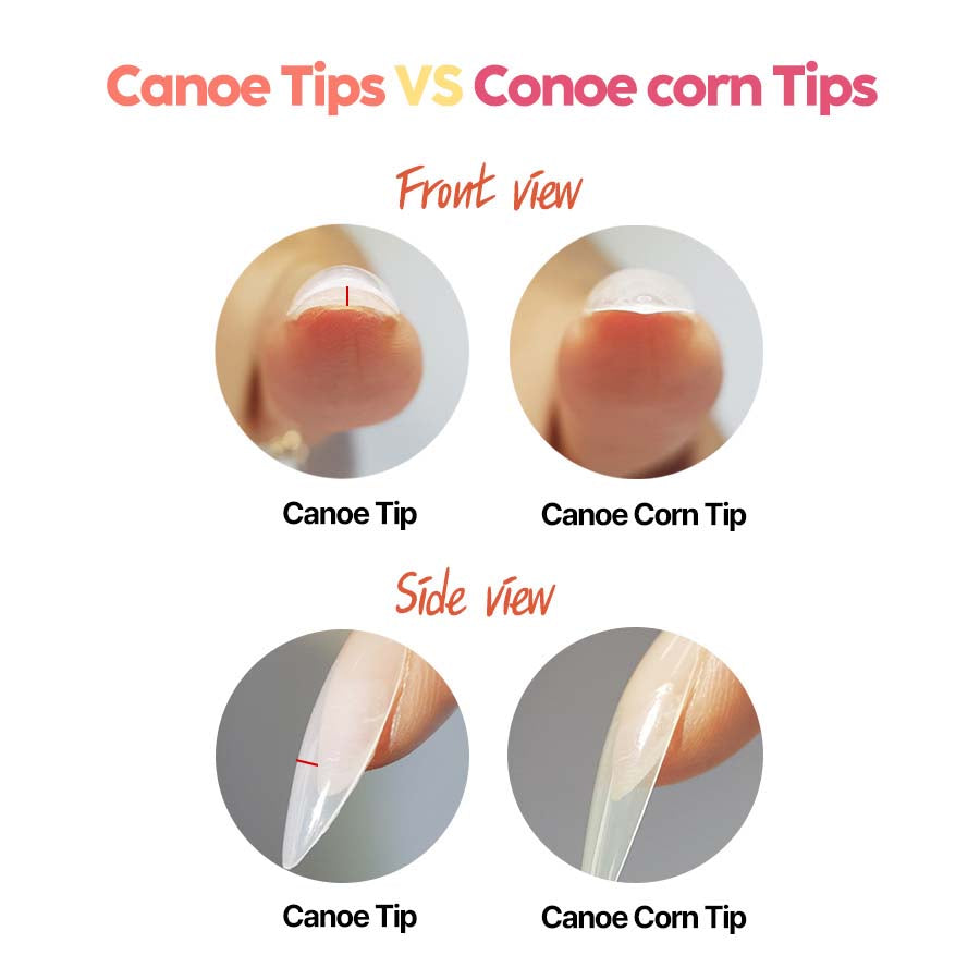 Canoe Corn Tips - Ivory & Clear